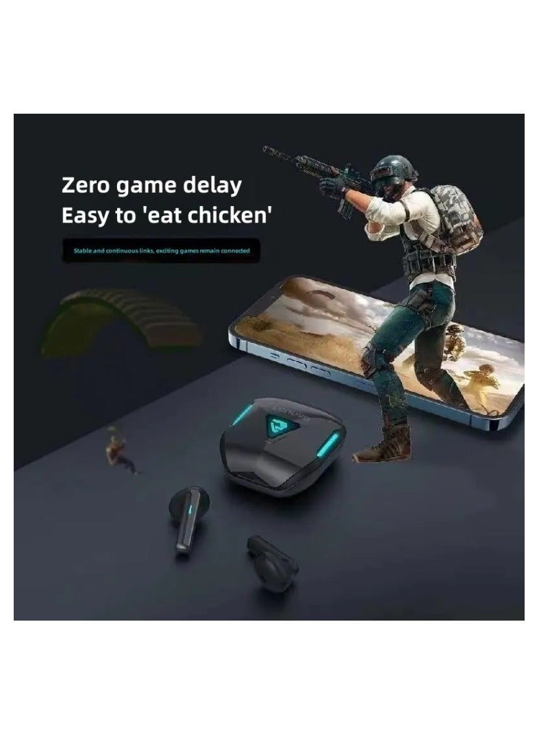 Lenovo TG132 True Wireless Bluetooth Game Earphones ENC Noise Reduction Games Senseless Delay Game Music Dual Mode Black  - Image 3