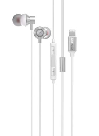 Earphones With Lightning Connector, Ergonomic In-Ear Apple MFi Certified Earphones With Microphone, Noise Isolation, Call Function And In-Line Volume Control For iPhone 14/13 iPad Pro, Vibe-LT White - pnsku/N70029160V/45/_/1702017171/10864c76-9032-4b09-a3f8-bac210cade0e