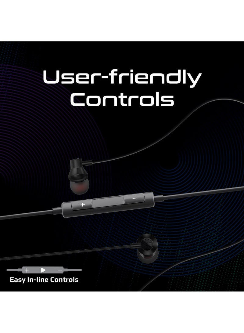 PROMATE - Earphones With Lightning Connector, Ergonomic In-Ear Apple MFi Certified Earphones With Microphone, Noise Isolation, Call Function And In-Line Volume Control For iPhone 14/13 iPad Pro, Vibe-LT Black - Image 1