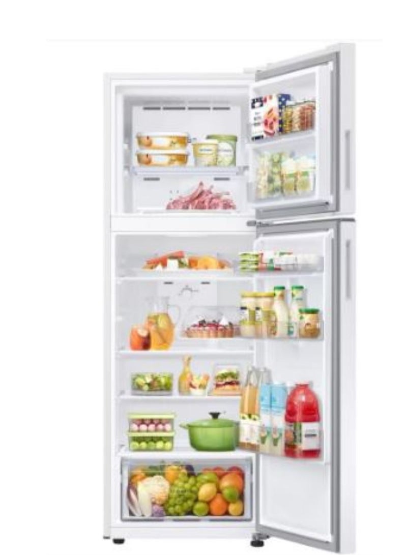 Samsung - 304L Net Capacity Top Mount Freezer Refrigerator With Space Max Snow RT41CG5004WW White - Image 1