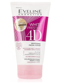 White Prestige 4D Active Whitening Facial Scrub- Deep Cleansing- Improved Skin Radiance- Skin Nourishment- Prepares Skin For Further Treatment- Exfoliation 150ml - pnsku/N70029188V/45/_/1702017209/7bc79c92-3ba7-4d71-b96f-91d52c939489