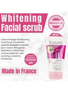 White Prestige 4D Active Whitening Facial Scrub- Deep Cleansing- Improved Skin Radiance- Skin Nourishment- Prepares Skin For Further Treatment- Exfoliation 150ml - pnsku/N70029188V/45/_/1702017211/9ef2b8f0-b33f-436b-91eb-1204b88d282b