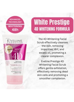 White Prestige 4D Active Whitening Facial Scrub- Deep Cleansing- Improved Skin Radiance- Skin Nourishment- Prepares Skin For Further Treatment- Exfoliation 150ml - pnsku/N70029188V/45/_/1702017213/afec3bbd-83e6-4b4e-92ea-6a3368ef79ca