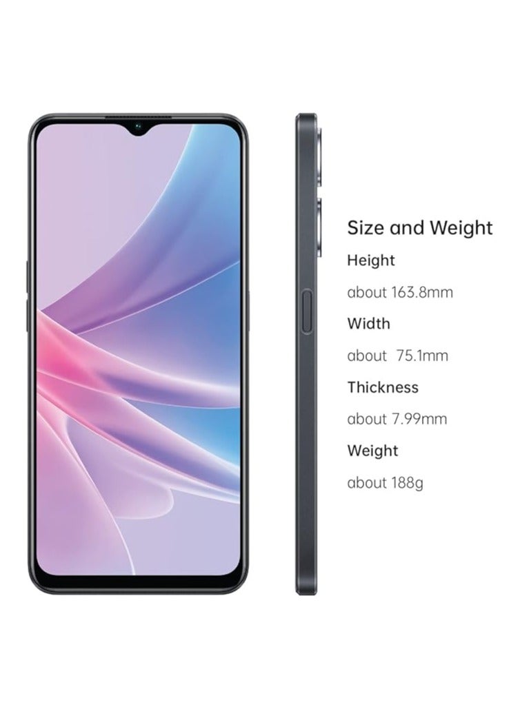 OPPO - Oppo A78 5G (Black, 8GB RAM, 256GB Storage) | 5000 mAh Battery with 33W SUPERVOOC Charger| 50MP AI Camera | 90Hz Refresh Rate - Image 1