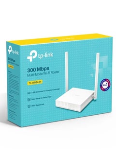 TP-LINK TL-WR844N 300 Mbps Multi-Mode Wi-Fi Router, 2.4 GHz, Wi-Fi 4, 4-in-1 Router, Access Point, Range Extender & WISP Modes, 2 Fixed Antennas, Parental Controls, Guest Network, QoS, IPv6 Support, 1× WAN & 4× LAN Ports, IGMP Proxy/Snooping, 10/100 Mbps Ethernet, Supports DDNS, Tether App Management White  - Image 3