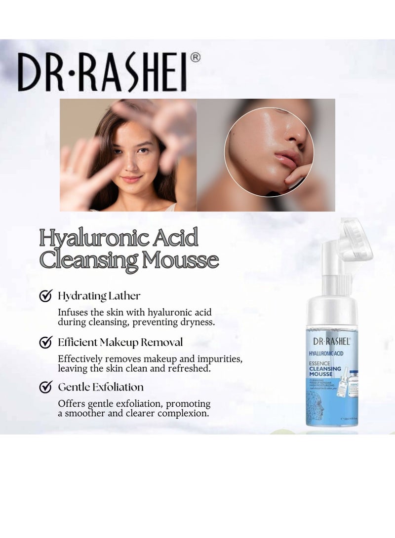 DR. RASHEL Hyaluronic Acid Skin Cleansing Set - Composed (Cleansing Water, Essence Toner And Cleansing Mousse) - Removes Impurities - Cleansing And Refreshes - High Moisturizing 1210grams - Image 3