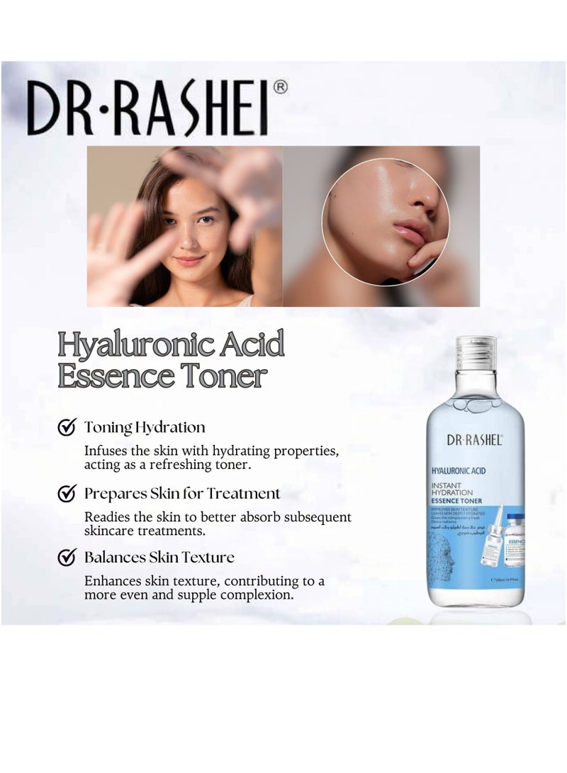 DR. RASHEL Hyaluronic Acid Skin Cleansing Set - Composed (Cleansing Water, Essence Toner And Cleansing Mousse) - Removes Impurities - Cleansing And Refreshes - High Moisturizing 1210grams - Image 5