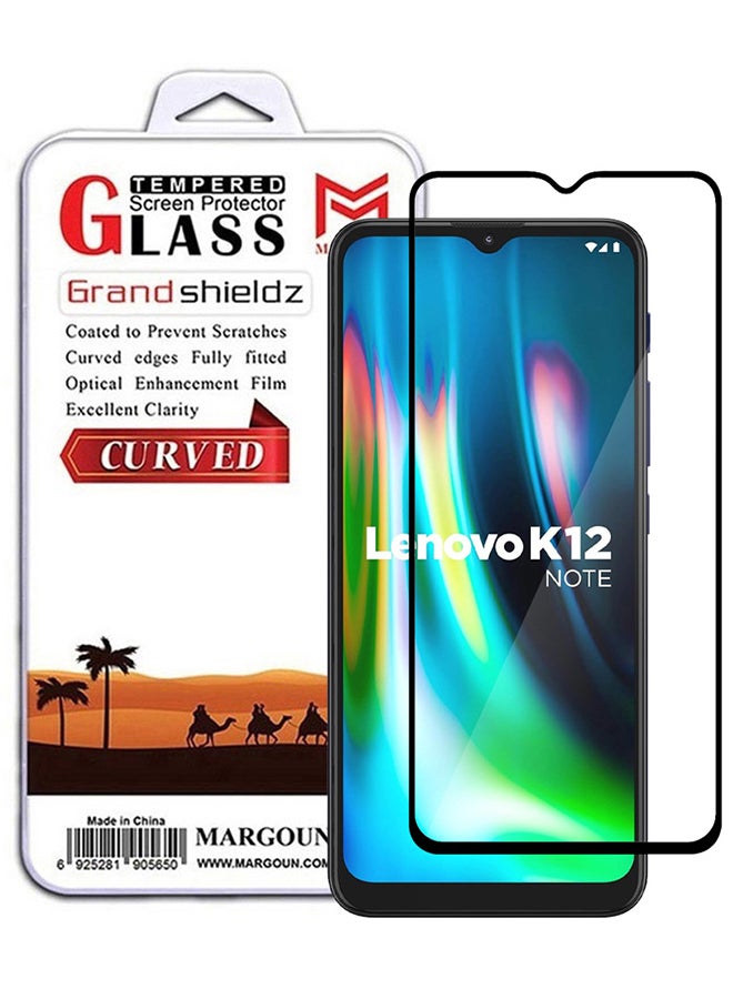 MARGOUN Lenovo K12 Note Dual SIM Screen Protector Tempered Glass with 9H Hardness Anti-Scratch Glass flim Premium HD Clarity Clear - Image 1