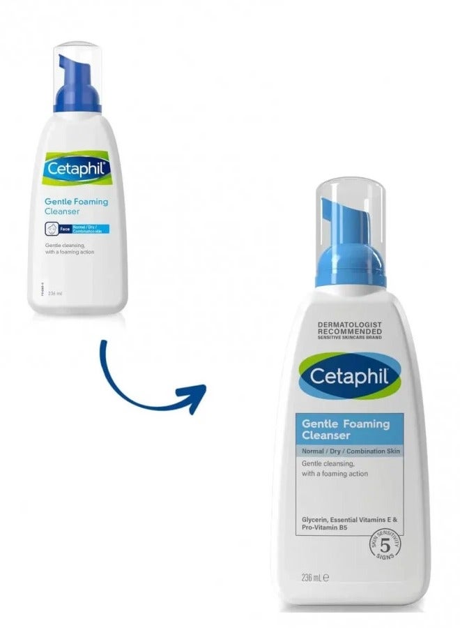 Gentle Foaming Cleanser For Normal Dry And Combination Skin 236ml