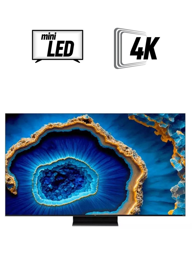 TCL 98-Inch Mini LED 4K Smart TV 98C755 Black Inox  - Image 1