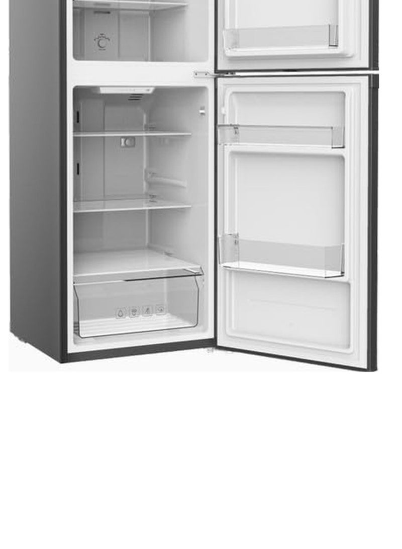 AKAI 220L Double Door Top Mount Free Standing Total No Frost Refrigerator RFMA-S265WTA Silver - Image 3