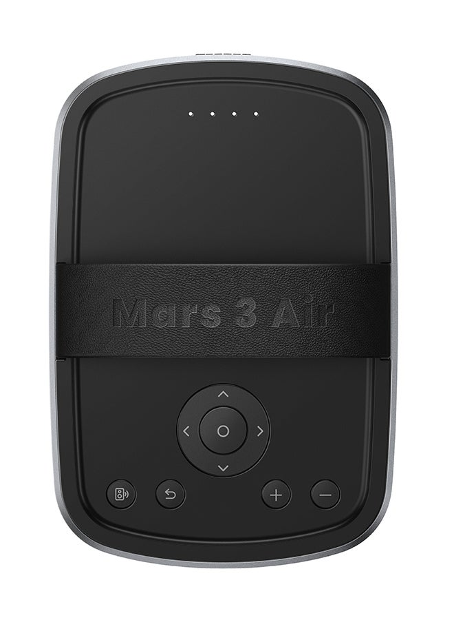 Anker Mars 3 Air 1080p Mini Projector, Smart 400 ANSI-Lumen Portable Projector with Google TV, Wi-Fi, Dolby Digital, 2×8W, 150-Inch Picture, Built-In Battery with 2.5-Hour Playtime Mars 3 Air Black