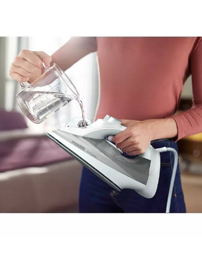 Philips - Steam Iron 5000 Series - 40 G/Min Continuous Steam, 160 G Steam Boost, SteamGlide Plus, Vertical Steaming For Hanging Fabrics 320 ml 2400 W DST5010/10 grey - Image 1