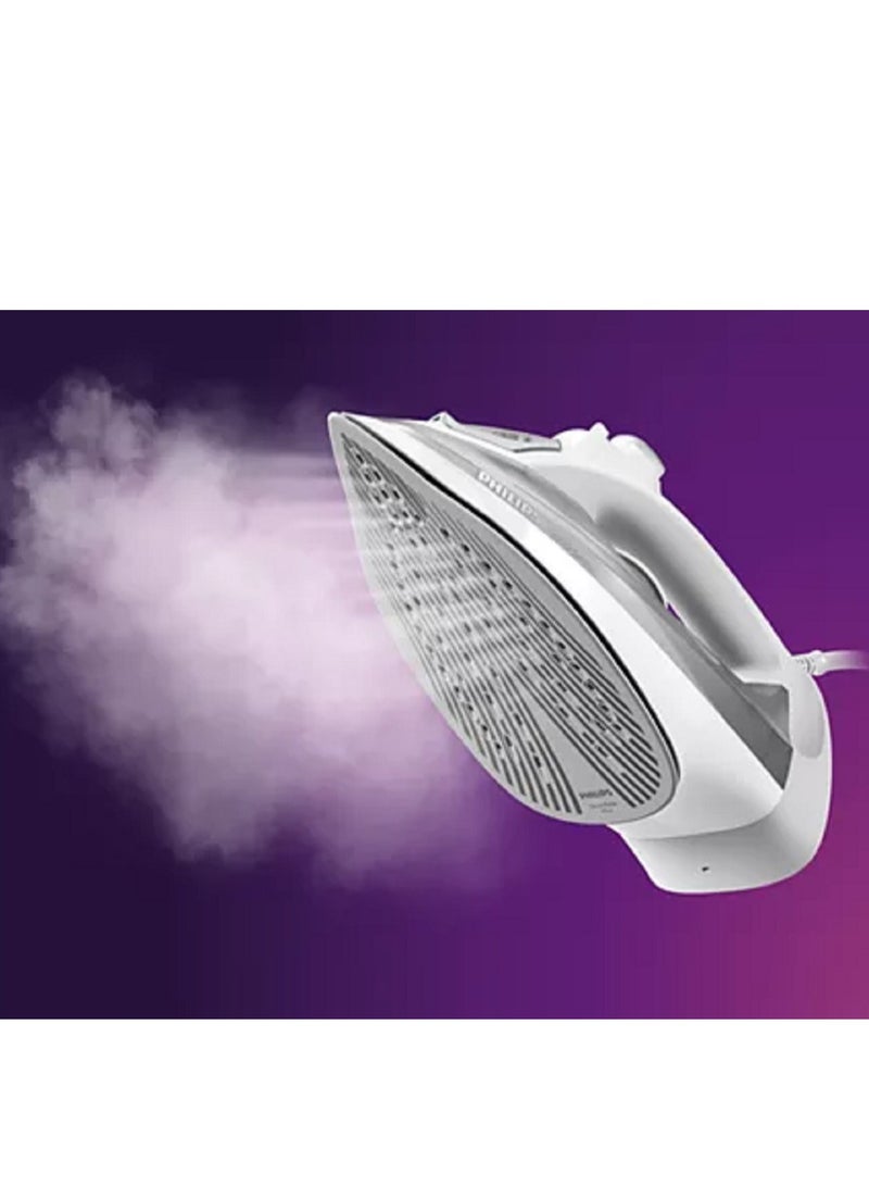 Philips - Steam Iron 5000 Series - 40 G/Min Continuous Steam, 160 G Steam Boost, SteamGlide Plus, Vertical Steaming For Hanging Fabrics 320 ml 2400 W DST5010/10 grey - Image 1