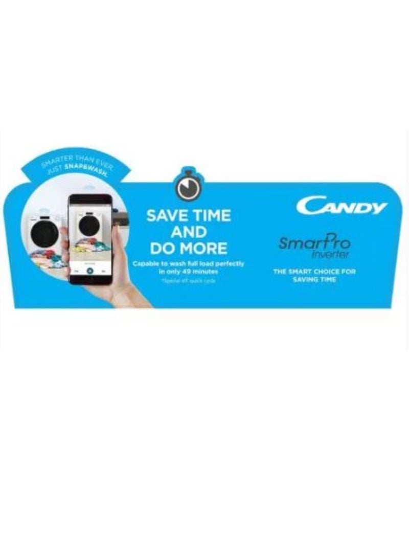 CANDY SmartPro Inverter Washer 10 kg CSO4106TWMB-19 White - Image 4