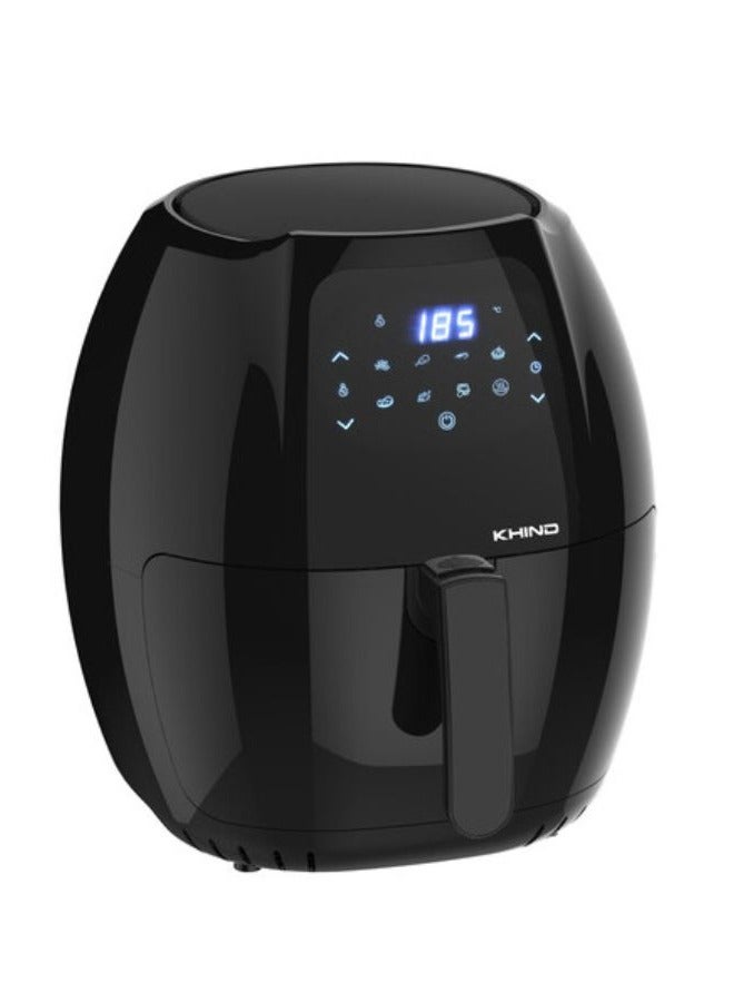 KHIND Air Fryer ARF77D, 7.7L Capacity,1800W, 10Preset Menus, Timer and Temperature Control, Low Fat Cooking up to 80% - Black 7.7 L 1800 W ARF77D Black  - Image 2