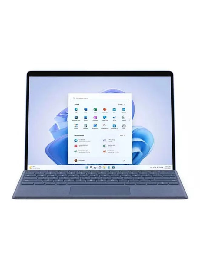 Surface Pro 9 Convertible Laptop With 13-Inch Touch Screen Display, Core i5-1235U-EVO Processor/8GB RAM/256GB SSD/ Windows 11/Intel Iris Xe Graphics/ English/Arabic Blue