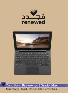 ديل لابتوب كروم بوك CB1C13 مجدد (2010) بشاشة مقاس 11.6 بوصة، ومعالج انتل سيليرون/الجيل الثاني/ذاكرة وصول عشوائي رام سعة 2 جيجابايت/محرك أقراص اس اس دي سعة 16 جيجابايت/بطاقة رسومات انتل يو اتش دي اللغة الإنجليزية رمادي  - Image 1
