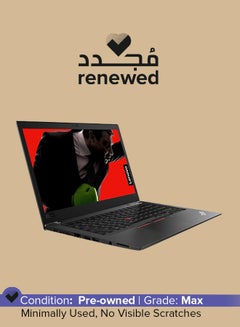 لينوفو لابتوب ثينك باد T480s مجدد (2020) بشاشة مقاس 14 بوصة ومعالج انتل كور i7/الجيل الثامن وذاكرة وصول عشوائي رام سعة 16 جيجابايت ومحرك أقراص اس اس دي سعة 512 جيجابايت وبطاقة رسومات انتل عالية الدقة اللغة الإنجليزية أسود  - Image 1