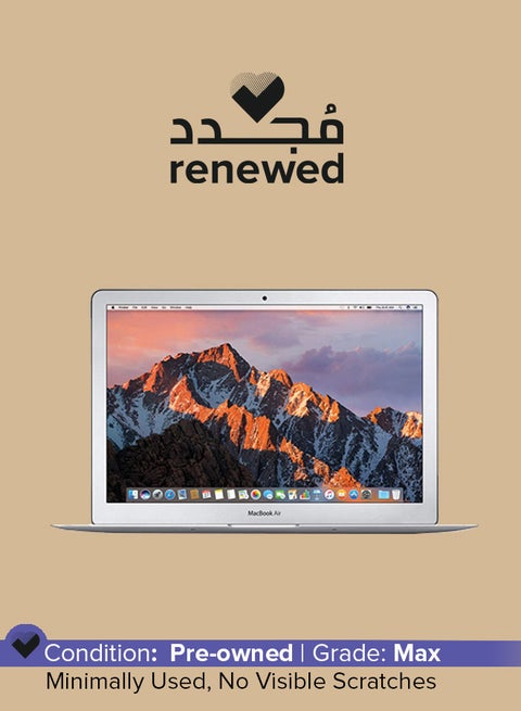 Renewed - Macbook Air A1466 (2015) Laptop With 13.3-Inch Display, Intel Core i5 Processor/5th Gen/8GB RAM/256GB SSD/1.5GB HD Graphics English Silver