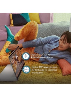 HP Pavilion x360 Convertible (Upgraded Version) Laptop With 14-Inch Display, Core i5-1235U Processor/8GB RAM/256GB SSD/Windows 11 Home English Natural Silver  - Image 5