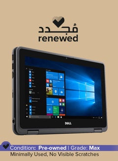 Renewed - Latitude 3189 2 In 1 Laptop With 11.6-Inch Touchscreen Display,Intel Celeron Processor/4GB RAM/128GB SSD/Windows 10 English Black
