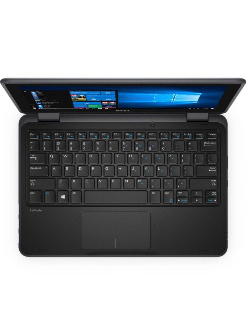 DELL - Renewed - Latitude 3189 2 In 1 Laptop With 11.6-Inch Touchscreen Display,Intel Celeron Processor/4GB RAM/128GB SSD/Windows 10 English Black - Image 1