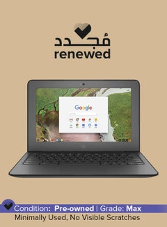 إتش بي لابتوب كروم بوك 11 G6 EE مجدد مقاس 11.6 بوصة كروم بوك انتل سيليرون 1.10 جيجا هرتز 2 جيجا بايت 16 جيجا بايت نظام التشغيل كروم او اس اللغة الإنجليزية أسود  - Image 1