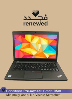 Lenovo Renewed - T460 ThinkPad Utrabook Laptop With 14-Inch HD Display,Intel Core i5-6th Gen Processor/8GB DDR4 RAM/256GB SSD/Windows 10 Pro English Black  - Image 1