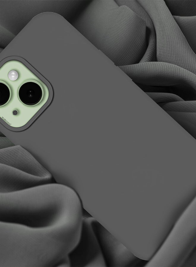 MARGOUN iPhone 15 Case Upgrade Defender Silicone Cover Shock Proof Anti-Scratch Protective Phone Case Dark Grey - Image 3