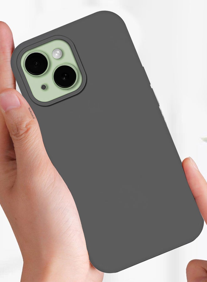 MARGOUN iPhone 15 Case Upgrade Defender Silicone Cover Shock Proof Anti-Scratch Protective Phone Case Dark Grey - Image 4