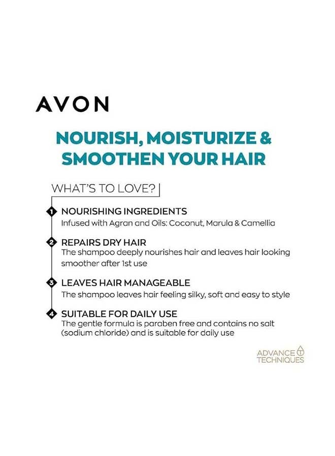 AVON - Advance Techniques Absolute Nourishment Shampoo With Argan And Coconut Oil For Smoother And Shinier Hair 700ml - Image 1