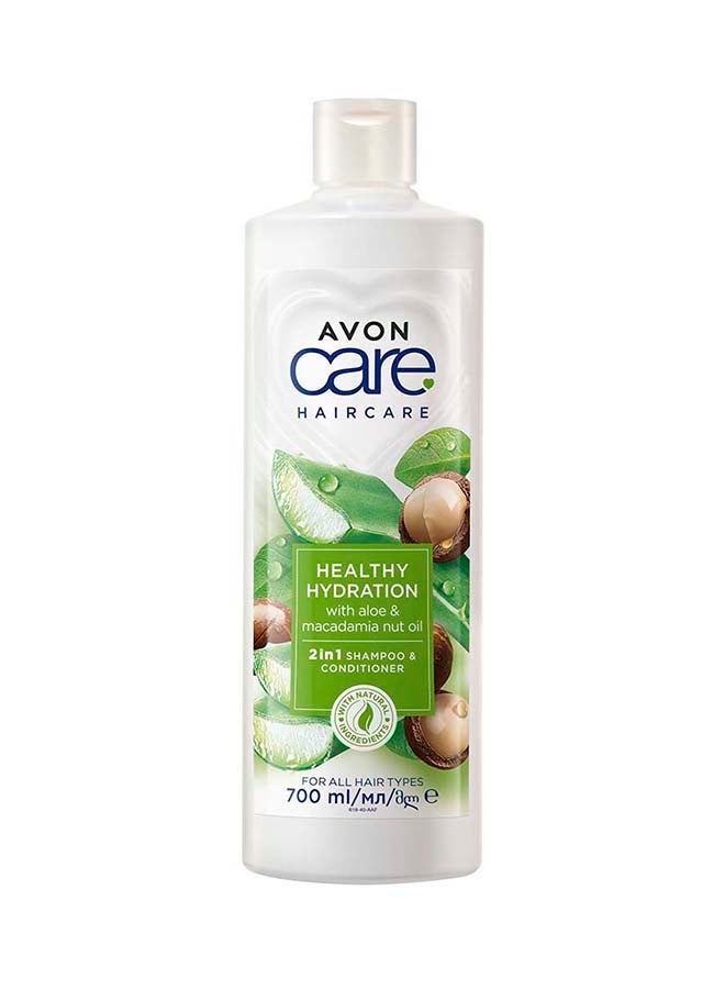 AVON - Care 2 In 1 Shampoo With Aloe And Macadamia Nut Oil 700ml - Image 1