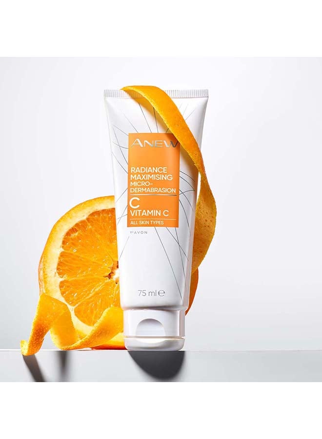AVON Anew Radiance Microdermabrasion Face Polish With Vitamin C For All Skin Types 75ml - Image 2