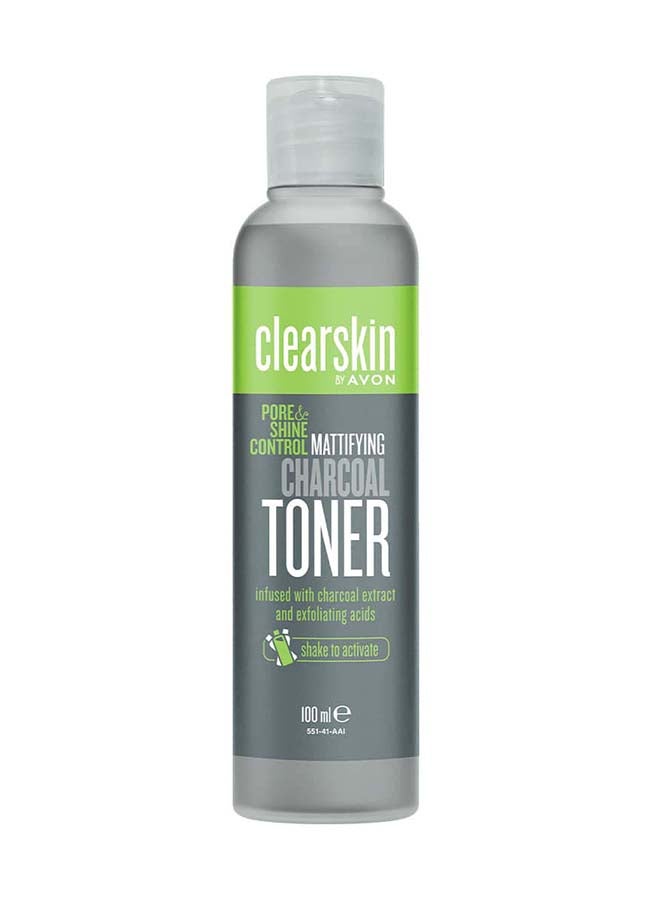 AVON - Clearskin And Shine Control Mattifying Charcoal Toner 100ml - Image 1