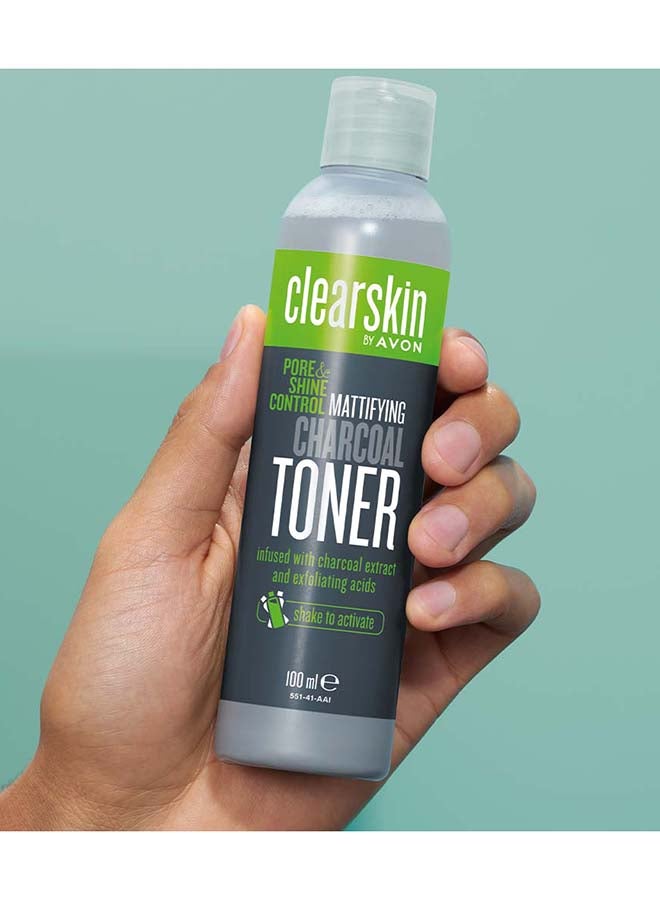 AVON - Clearskin And Shine Control Mattifying Charcoal Toner 100ml - Image 1