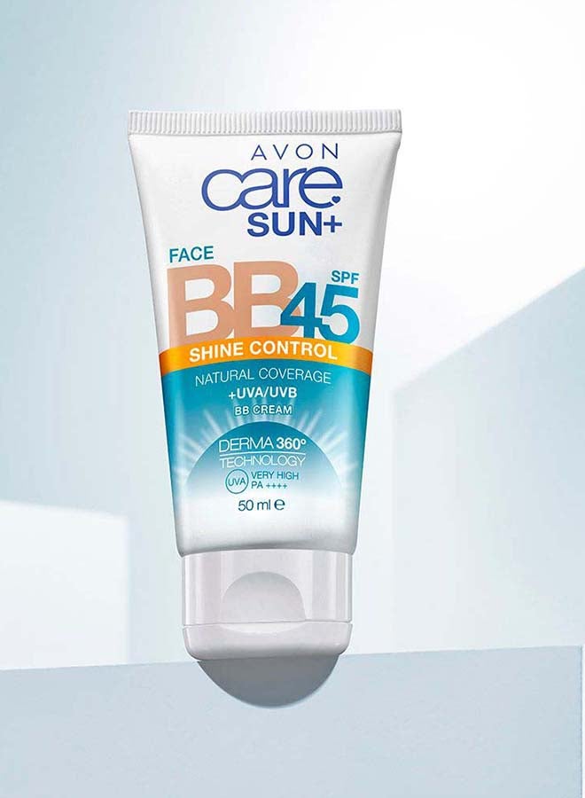 AVON Care - Sun+ SPF 45 Face Shine Control BB Cream 50ml  - Image 4