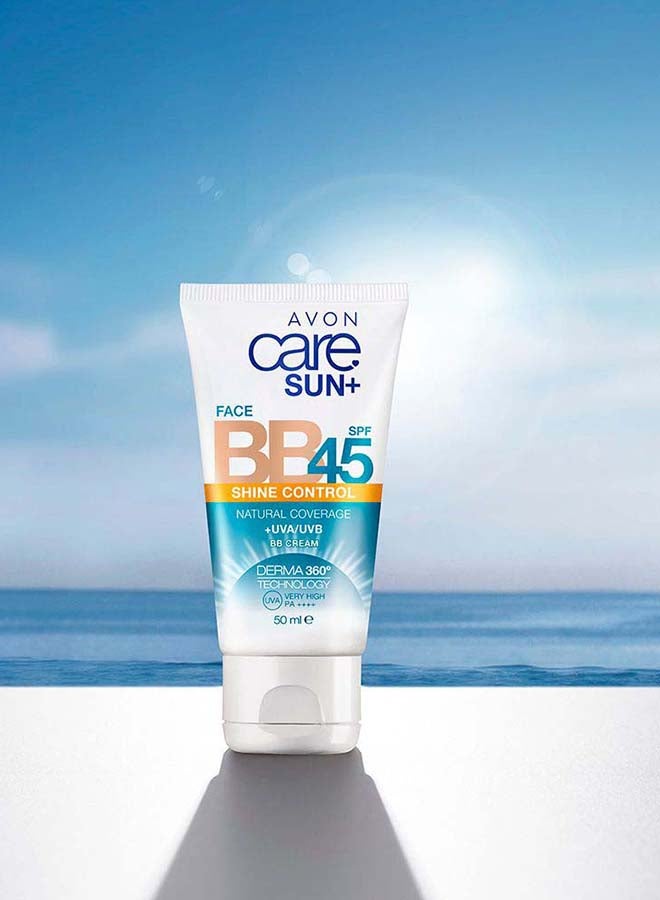 AVON Care - Sun+ SPF 45 Face Shine Control BB Cream 50ml  - Image 2