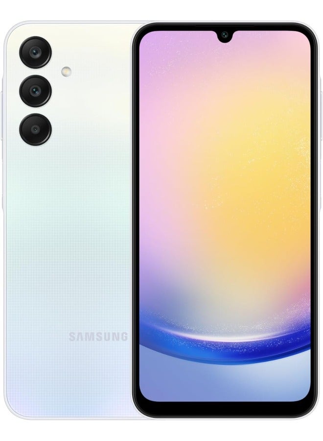 سامسونج - هاتف Galaxy A25 ثنائي الشريحة باللون الأزرق الفاتح وذاكرة الوصول العشوائي (RAM) سعة 6 جيجابايت وذاكرة تخزين داخلية 128 جيجابايت يدعم تقنية 5G - إصدار الشرق الأوسط - Image 1