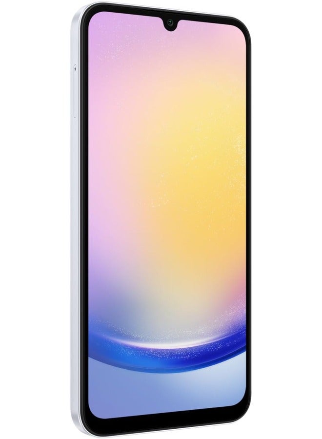 سامسونج - هاتف Galaxy A25 ثنائي الشريحة باللون الأزرق الفاتح وذاكرة الوصول العشوائي (RAM) سعة 6 جيجابايت وذاكرة تخزين داخلية 128 جيجابايت يدعم تقنية 5G - إصدار الشرق الأوسط - Image 1