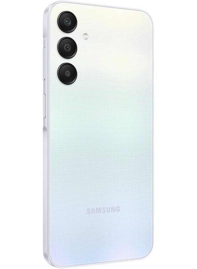 سامسونج - هاتف Galaxy A25 ثنائي الشريحة باللون الأزرق الفاتح وذاكرة الوصول العشوائي (RAM) سعة 6 جيجابايت وذاكرة تخزين داخلية 128 جيجابايت يدعم تقنية 5G - إصدار الشرق الأوسط - Image 1