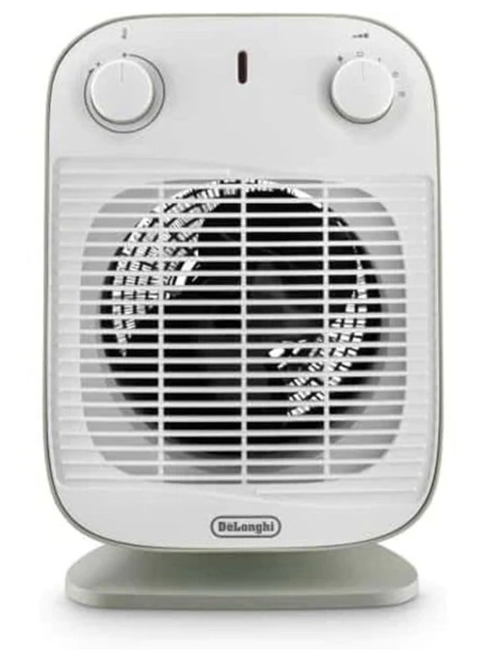 De'Longhi Vertical Edge Fan Heater Sage With 3 Power Settings 2000 W HFS50B20.GR Green and white  - Image 1