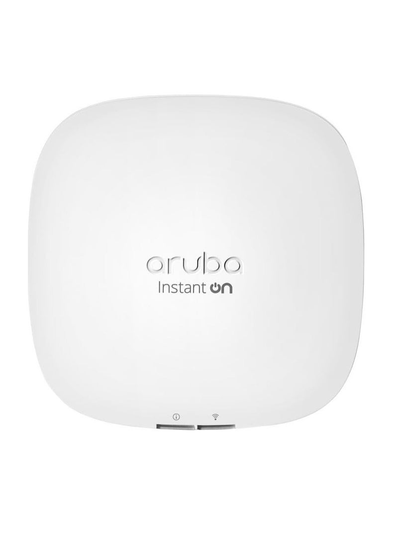 أروبا - Instant On AP22 Indoor Access Point, TWT (Target Wake Time), Backward-compliant, For Boutique hotels, independent schools, restaurants, professional offices | R4W02A White - Image 1