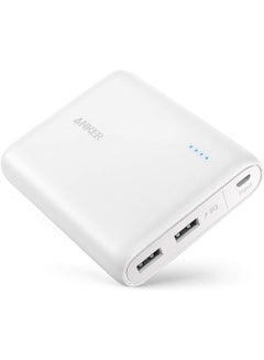 13000 mAh Anker PowerCore , Compact 13000mAh 2-Port Ultra-Portable Phone Charger Power White