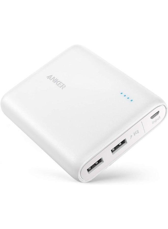 آنكر - 13000 mAh Anker PowerCore , Compact 13000mAh 2-Port Ultra-Portable Phone Charger Power White - Image 1