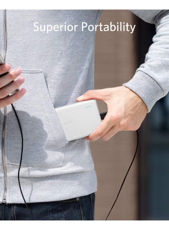 آنكر - 13000 mAh Anker PowerCore , Compact 13000mAh 2-Port Ultra-Portable Phone Charger Power White - Image 1
