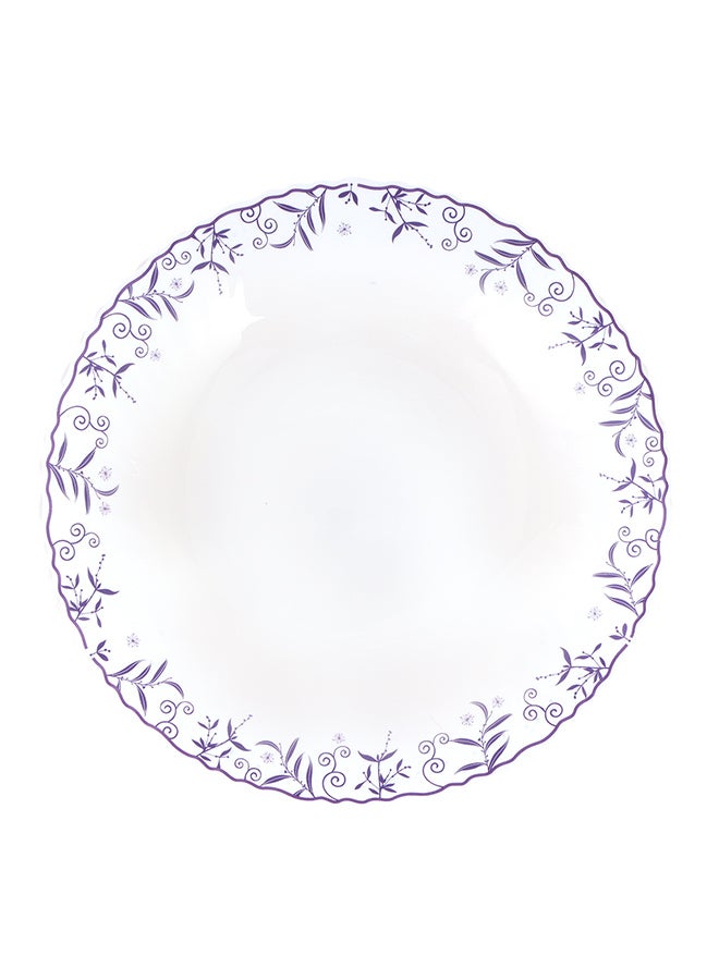 Opalware Dinner Plate Premium-Quality, Light-Weight and Food-Grade Plate with Elegant Floral Design Dishwasher and Microwave Safe 10.5cm - Image 1