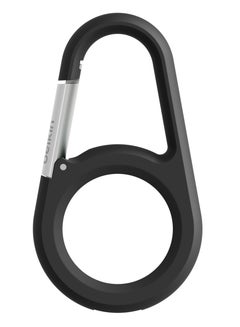 Airtag Case With Premium Carabiner, Secure Holder Protective Cover For Airtag With Advanced Scratch Resistance, Snap And Lock Design Black