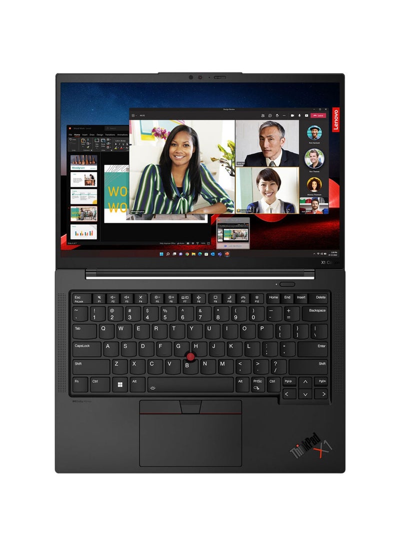 Lenovo - Gen 11 ThinkPad X1 Carbon (Upgraded Version) Laptop With Intel Core i7-1355U Processor, 14 Inch WUXGA Touchscreen, 16GB LPDDR5 RAM, 512GB Gen4 Performance SSD, Thunderbolt, Backlit Keyboard And Windows 11 Pro English Black - Image 1