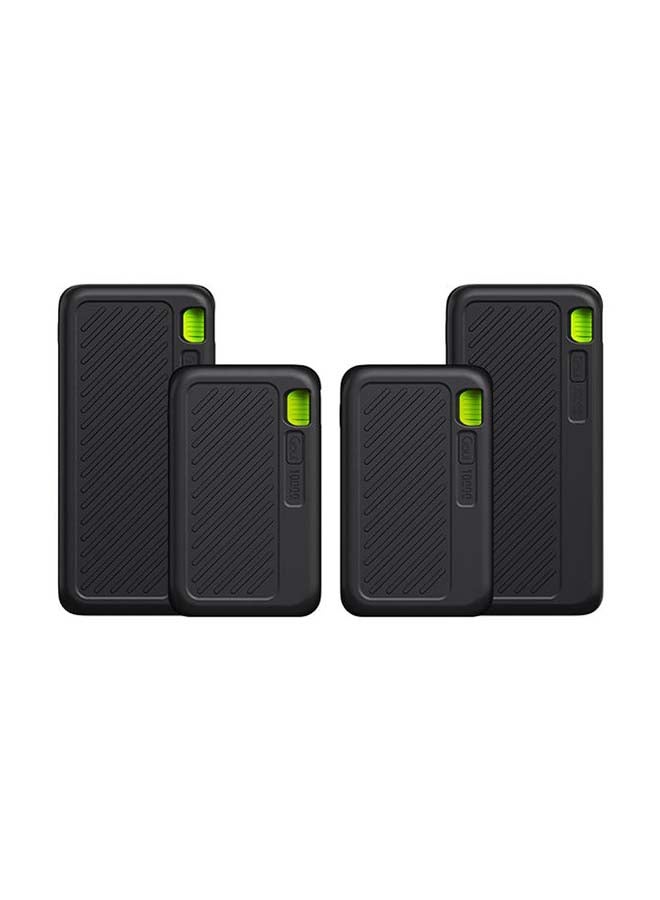Goui 10000 mAh (2xSingi20 + 2xSingi10) - Dual Type-C and USB-A Outputs, 5V/3A Each, Triple Output Support, Fire-Retardant Safety Standard VO Black Black - Image 1
